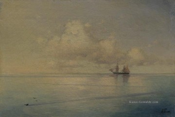 Ivan Aiwasowski Landschaft mit einem Segelboot Seestücke Ölgemälde